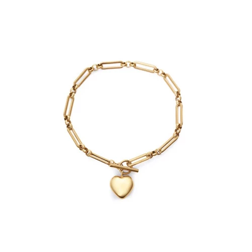 Viceroy pulsera 75396P01012 acero dorado y corazon