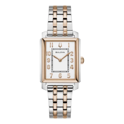 Reloj Bulova 98L328 rectangular bicolor Sutton Lady mujer