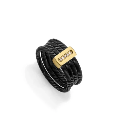 Viceroy anillo 15194A01410 acero negro mujer