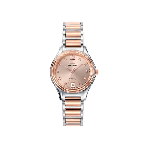 Reloj Sandoz 81322-93 acero bicolor mujer