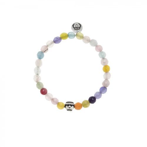 Pulsera joyas playmobil click piedras colores claros rosas