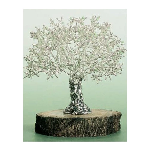 Olivo árbol plateado decoración