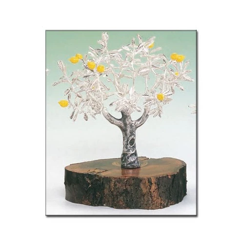 Limonero árbol plateado decoración 14x18