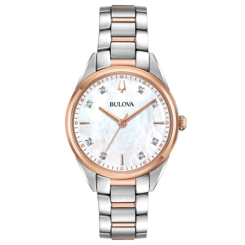 Reloj Bulova 98p183 acero bicolor diamantes mujer