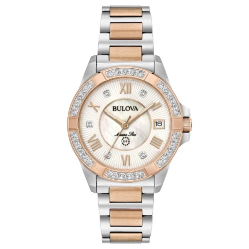 Reloj Bulova 98r234 diamantes bicolor mujer