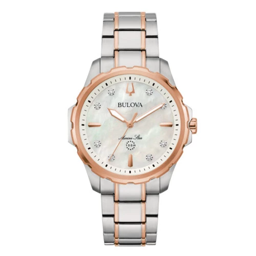 Reloj Bulova 98P228 Marine Star bicolor diamantes mujer