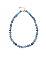 Viceroy collar 14355c01019 acero y piedras naturales azules mujer