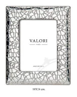 Portafotos marco de plata 18x24 cm Valori
