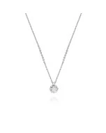 Collar diamante roseta oro blanco grace